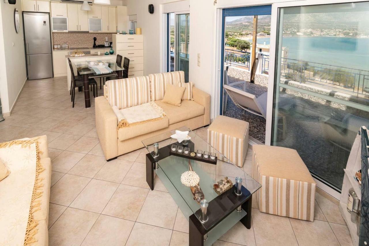 Seaview Flat Steps To The Beach Karavostasi  ภายนอก รูปภาพ